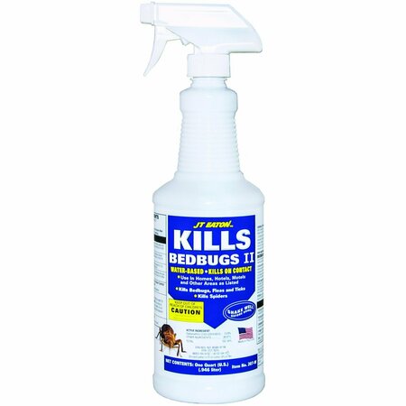 JT EATON Water Based Bedbug Killer Spray, RTU, 1qt. 207-W/CAP